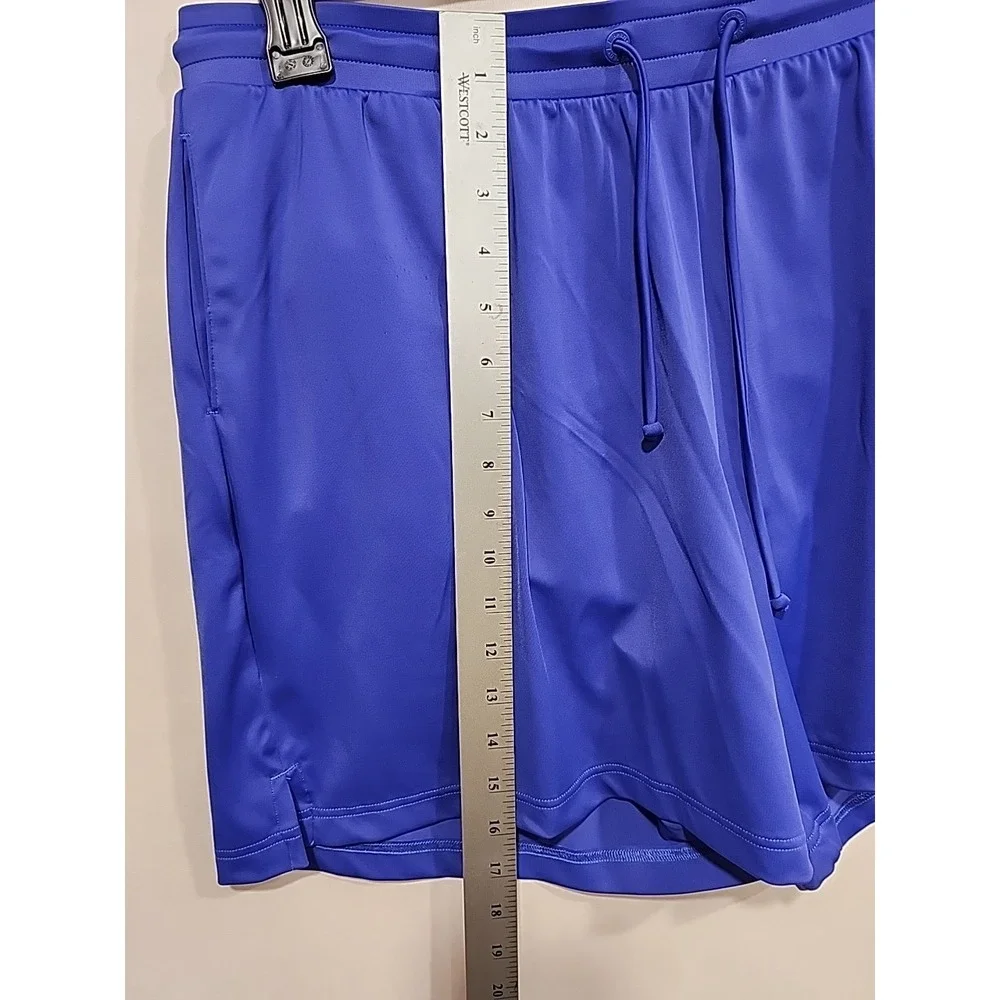 L.L. Bean Athletic Shorts‎ Womens Size Large Blue Drawstring Elastic Waist